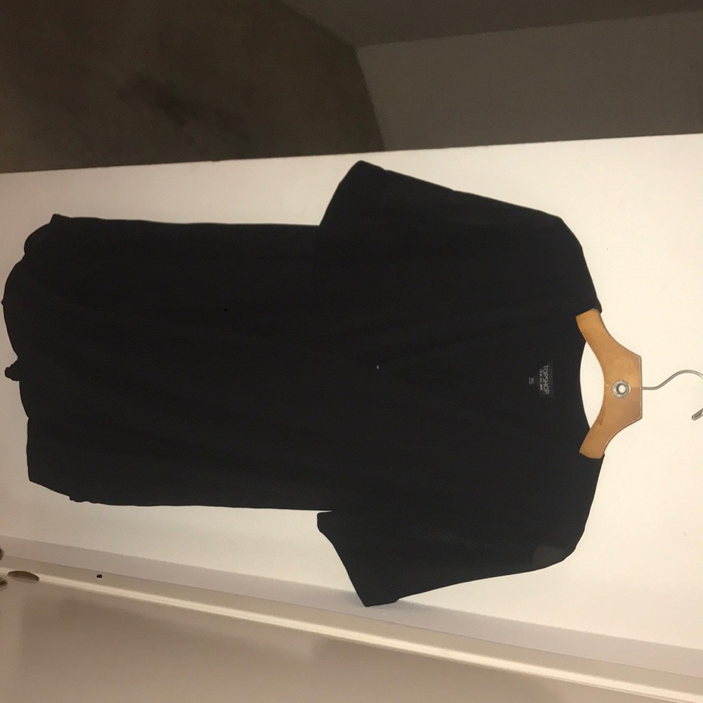 Black Draped Dress